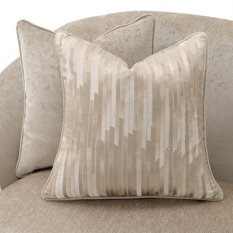 La Rachelle Medium Champagne Sofa from Michael Amini - Luna Furniture