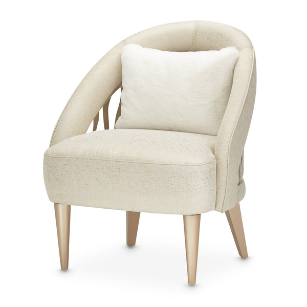 La Rachelle Medium Champagne Flame Accent Chair