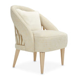 La Rachelle Medium Champagne Flame Accent Chair from Michael Amini - Luna Furniture