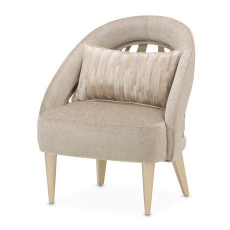 La Rachelle Medium Champagne Accent Chair from Michael Amini - Luna Furniture