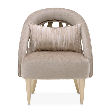 La Rachelle Medium Champagne Accent Chair from Michael Amini - Luna Furniture
