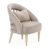 La Rachelle Medium Champagne Accent Chair from Michael Amini - Luna Furniture