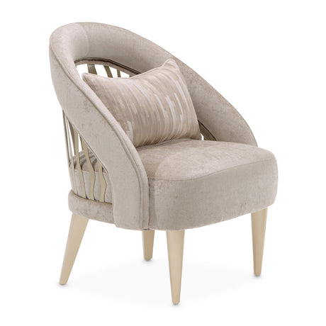 La Rachelle Medium Champagne Accent Chair from Michael Amini - Luna Furniture