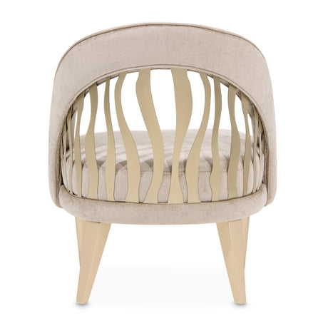 La Rachelle Medium Champagne Accent Chair from Michael Amini - Luna Furniture