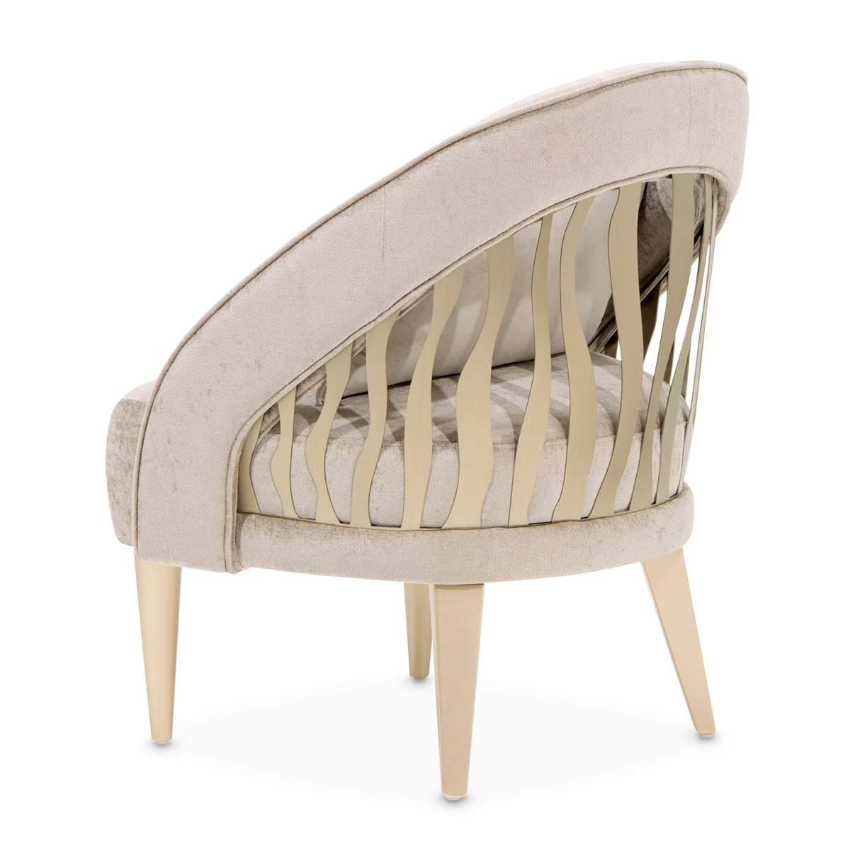 La Rachelle Medium Champagne Accent Chair from Michael Amini - Luna Furniture