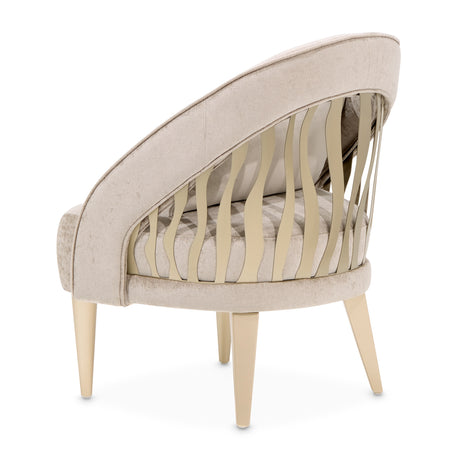 La Rachelle Medium Champagne Accent Chair from Michael Amini - Luna Furniture