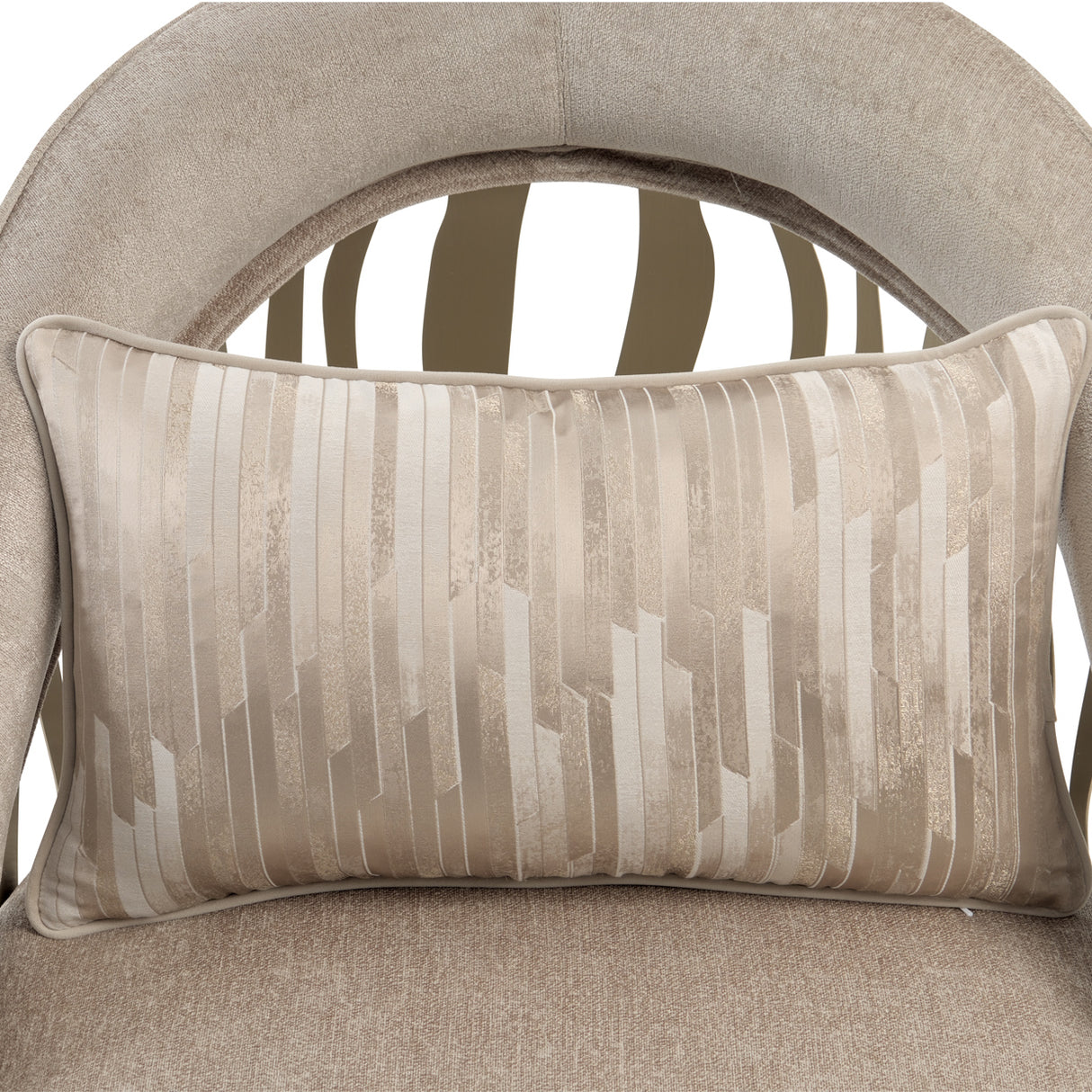 La Rachelle Medium Champagne Accent Chair from Michael Amini - Luna Furniture