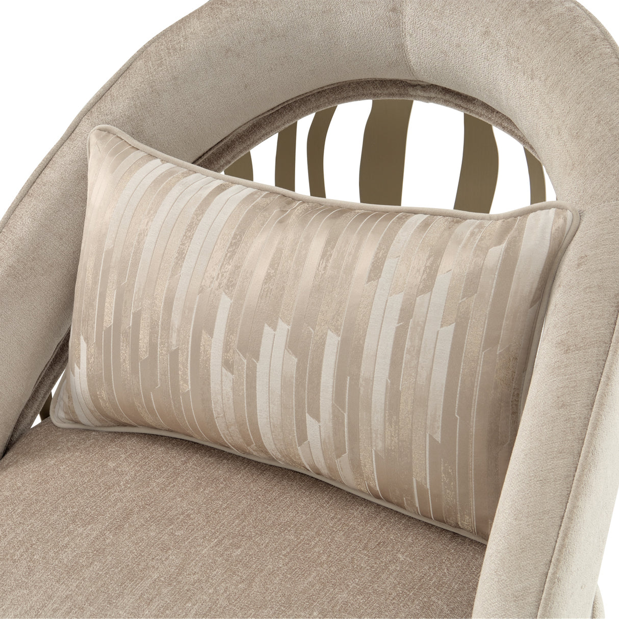 La Rachelle Medium Champagne Accent Chair from Michael Amini - Luna Furniture