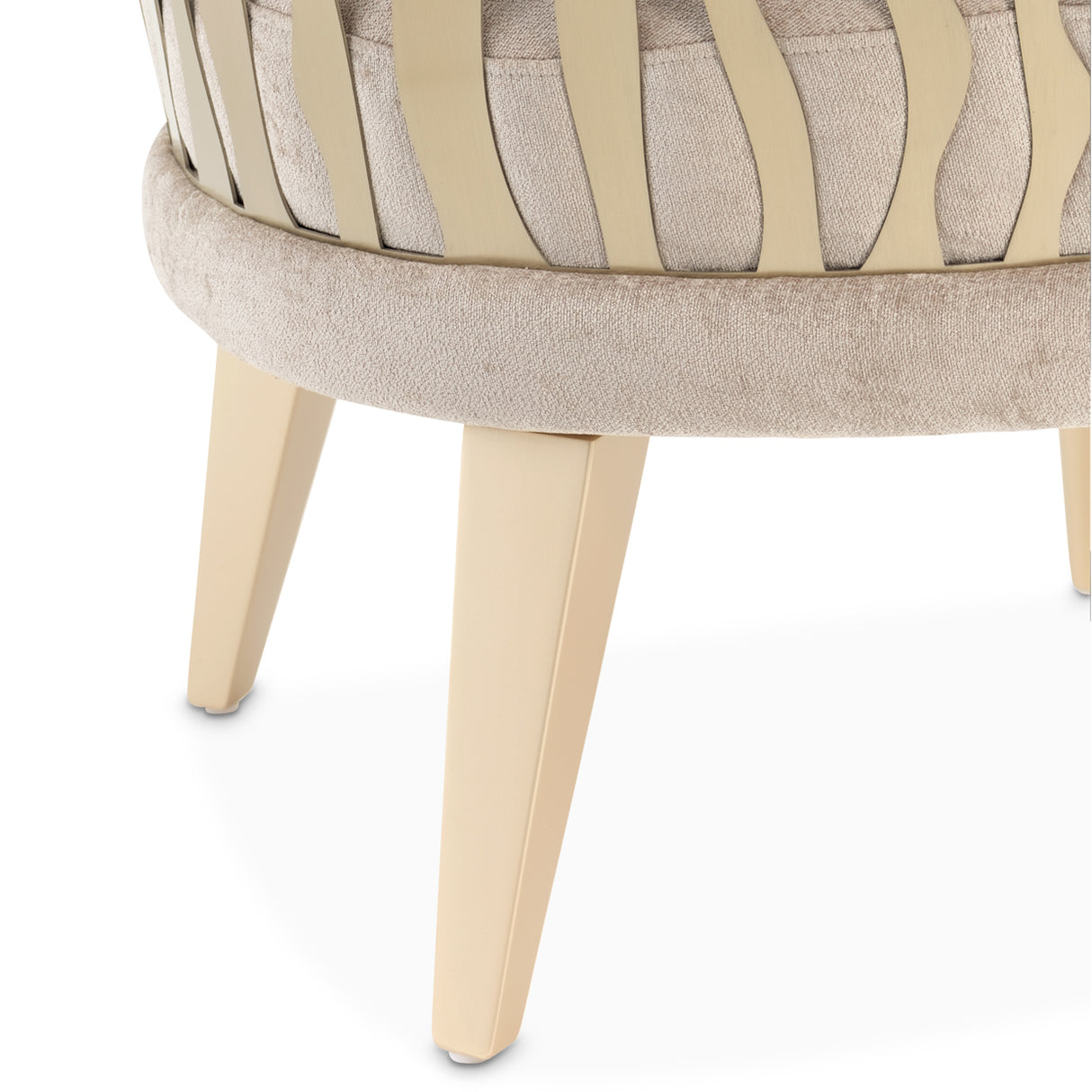 La Rachelle Medium Champagne Accent Chair from Michael Amini - Luna Furniture