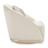 La Rachelle Medium Champagne Swivel Chair from Michael Amini - Luna Furniture