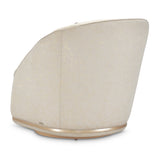 La Rachelle Medium Champagne Swivel Chair from Michael Amini - Luna Furniture