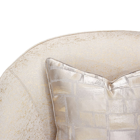 La Rachelle Medium Champagne Swivel Chair from Michael Amini - Luna Furniture