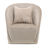 La Rachelle Medium Champagne Swivel Chair from Michael Amini - Luna Furniture