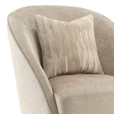 La Rachelle Medium Champagne Swivel Chair from Michael Amini - Luna Furniture