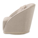 La Rachelle Medium Champagne Swivel Chair from Michael Amini - Luna Furniture