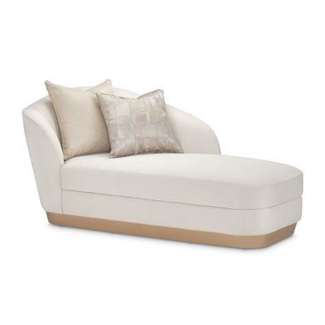 La Rachelle Medium Champagne Chaise from Michael Amini - Luna Furniture