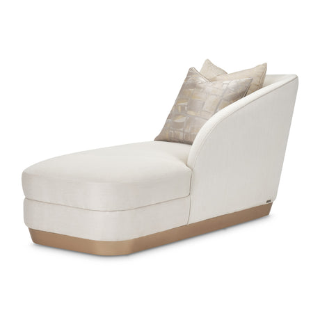 La Rachelle Medium Champagne Chaise from Michael Amini - Luna Furniture