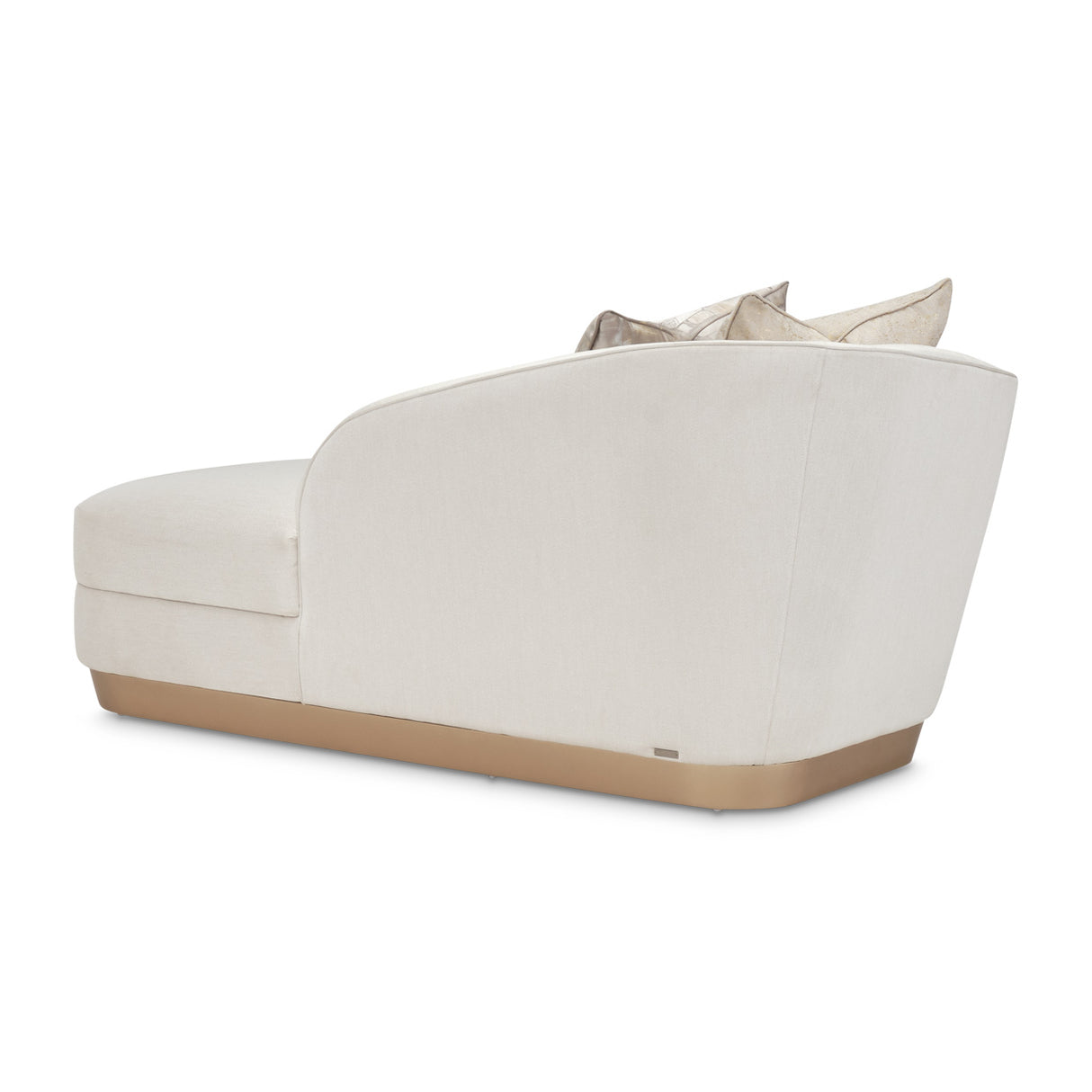 La Rachelle Medium Champagne Chaise from Michael Amini - Luna Furniture