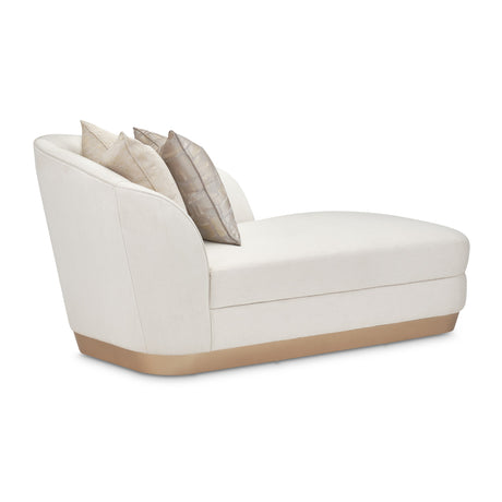 La Rachelle Medium Champagne Chaise from Michael Amini - Luna Furniture