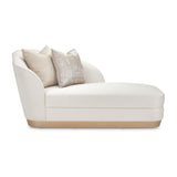 La Rachelle Medium Champagne Chaise from Michael Amini - Luna Furniture