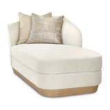 La Rachelle Medium Champagne Chaise from Michael Amini - Luna Furniture