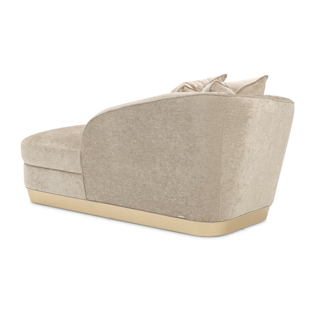 La Rachelle Medium Champagne Chaise from Michael Amini - Luna Furniture