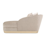 La Rachelle Medium Champagne Chaise from Michael Amini - Luna Furniture