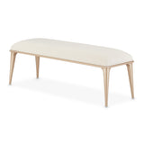 La Rachelle Medium Champagne Bench from Michael Amini - Luna Furniture