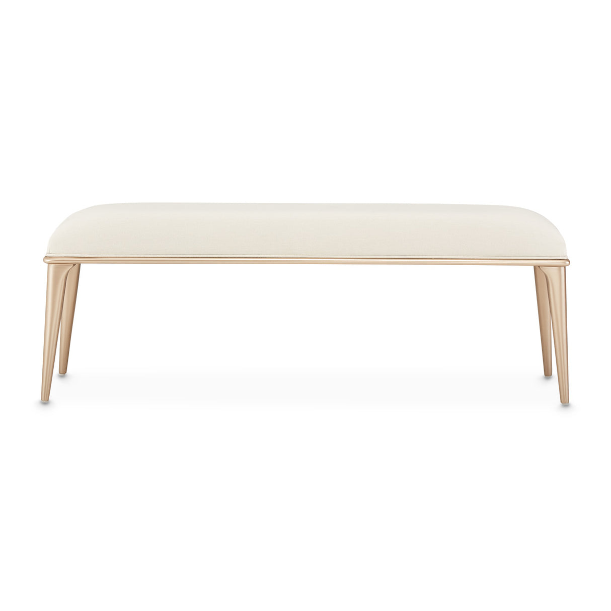 La Rachelle Medium Champagne Bench from Michael Amini - Luna Furniture
