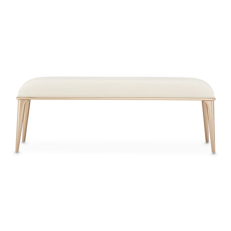 La Rachelle Medium Champagne Bench from Michael Amini - Luna Furniture