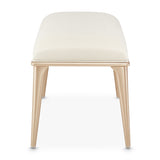 La Rachelle Medium Champagne Bench from Michael Amini - Luna Furniture