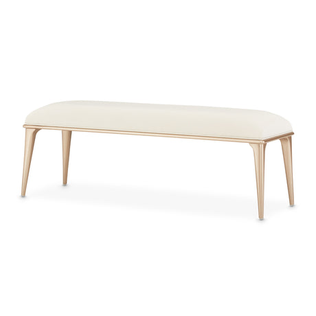 La Rachelle Medium Champagne Bench from Michael Amini - Luna Furniture
