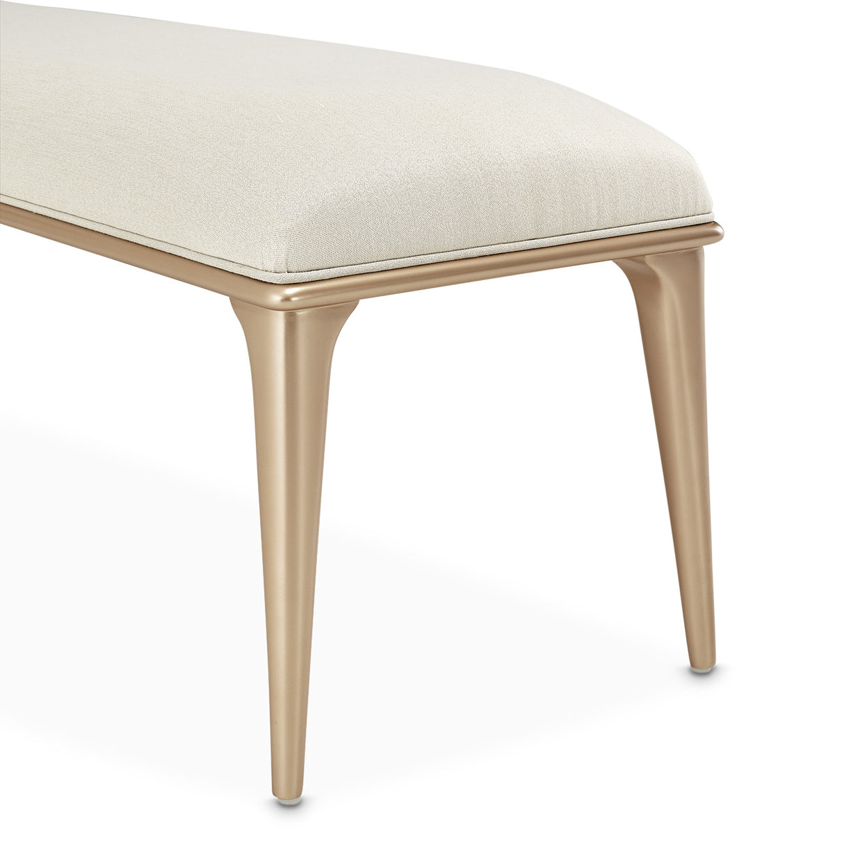 La Rachelle Medium Champagne Bench from Michael Amini - Luna Furniture