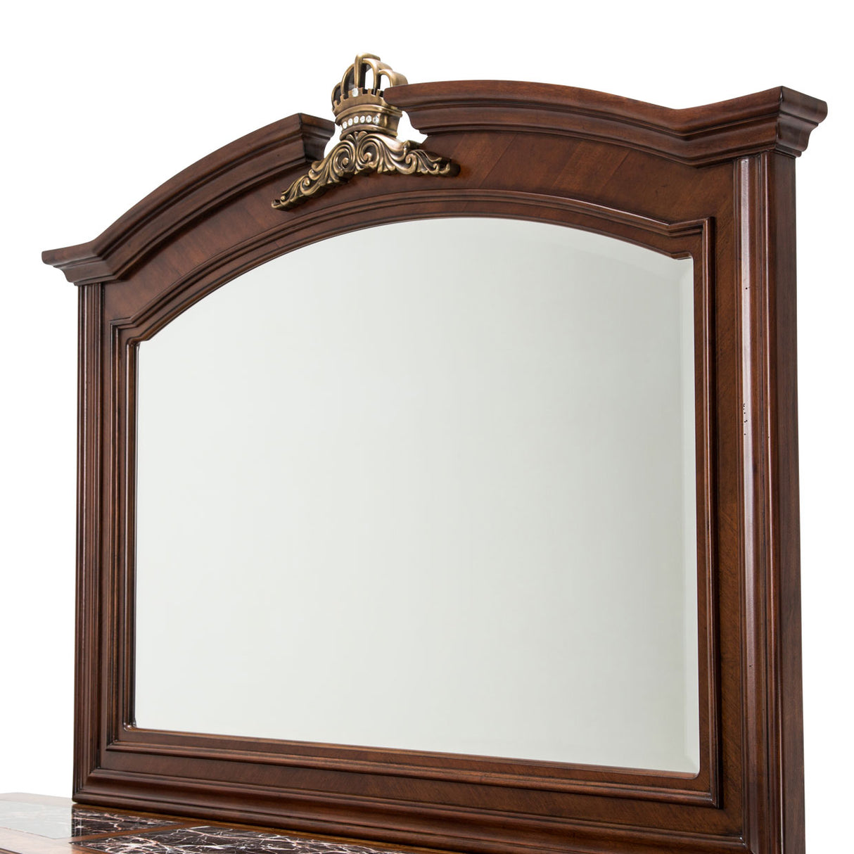 Grand Masterpiece Royal Sienna Sideboard Mirror from Michael Amini - Luna Furniture