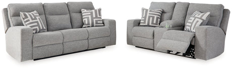 Biscoe Pewter Power Reclining Living Room Set from Ashley - Luna Furniture