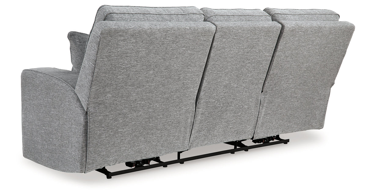 Biscoe Pewter Power Reclining Sofa from Ashley - Luna Furniture