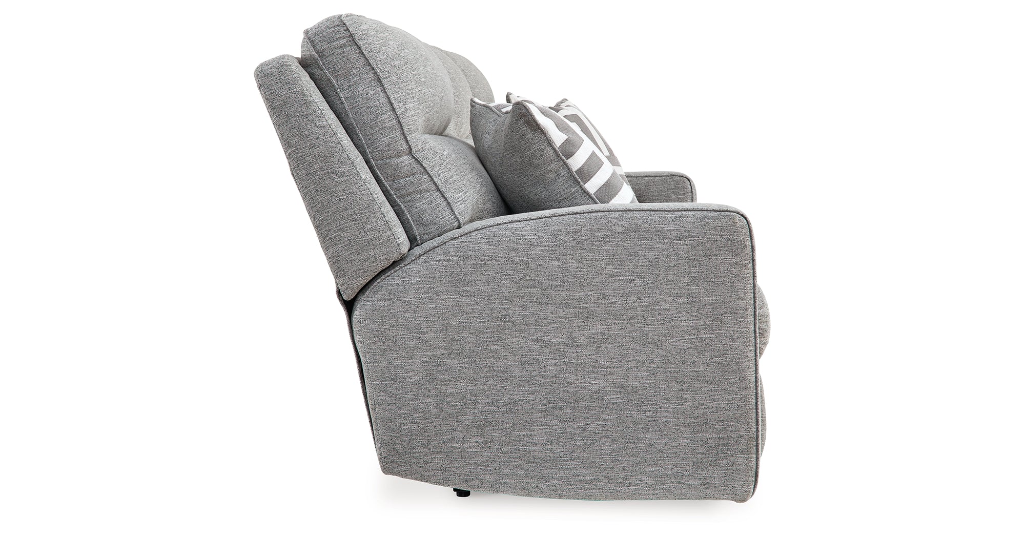 Biscoe Pewter Power Reclining Sofa - Luna Furniture