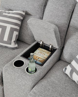 Biscoe Pewter Power Reclining Living Room Set from Ashley - Luna Furniture