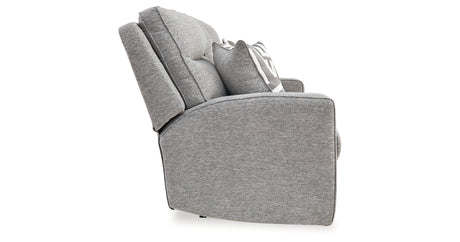 Biscoe Pewter Power Reclining Loveseat from Ashley Furniture - Luna Furniture