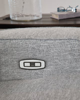 Biscoe Pewter Power Recliner from Ashley - Luna Furniture