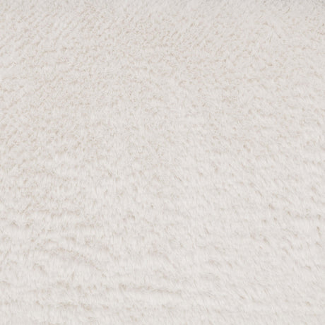 Badoer Ecru Faux Fur Swivel Accent Chair from Coaster - Luna Furniture