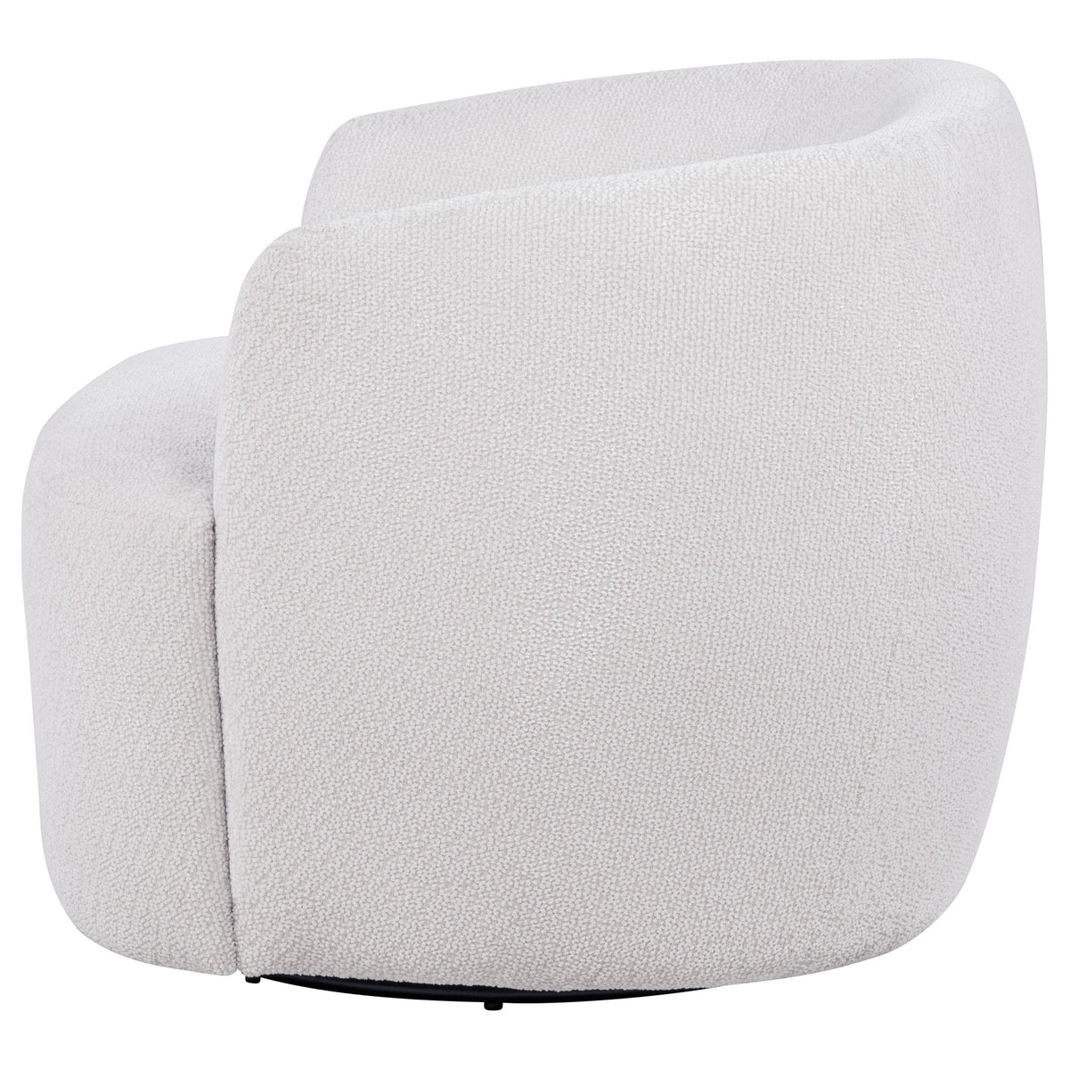 Hudson Ivory Fabric Swivel Accent Chair from Coaster - Luna Furniture