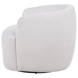 Hudson Ivory Fabric Swivel Accent Chair from Coaster - Luna Furniture
