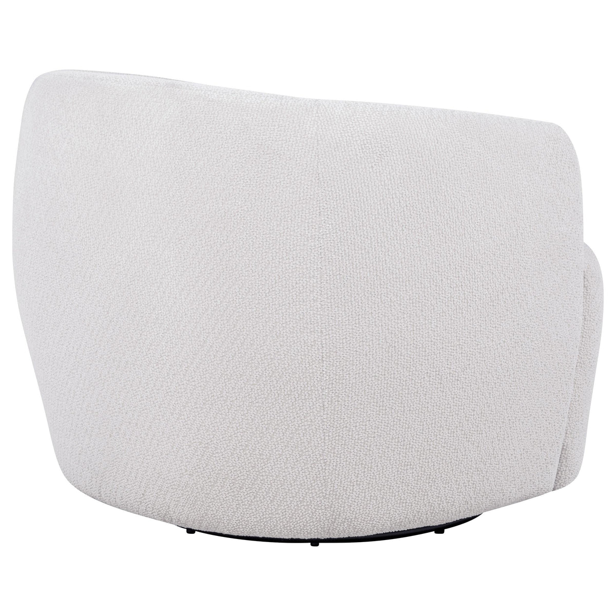 Hudson Ivory Fabric Swivel Accent Chair from Coaster - Luna Furniture
