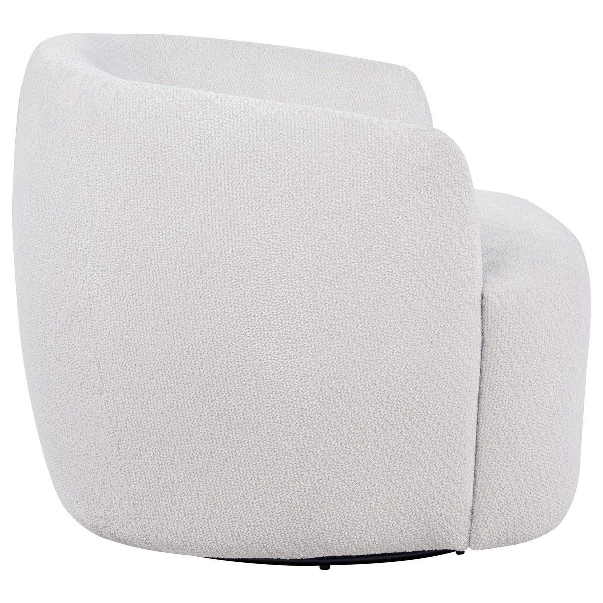 Hudson Ivory Fabric Swivel Accent Chair from Coaster - Luna Furniture