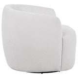Hudson Ivory Fabric Swivel Accent Chair from Coaster - Luna Furniture