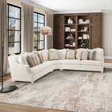 Chamberi Classic Pearl 4 Pc Sectional Set Classic Pearl from Michael Amini - Luna Furniture