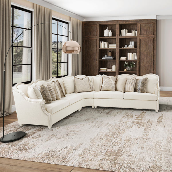 Chamberi Classic Pearl 4 Pc Sectional Set Classic Pearl