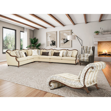 Chamberi Warm Cognac 4 Pc Sectional Set Warm Cognac from Michael Amini - Luna Furniture