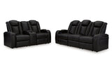 Caveman Den Midnight Power Reclining Living Room Set from Ashley - Luna Furniture